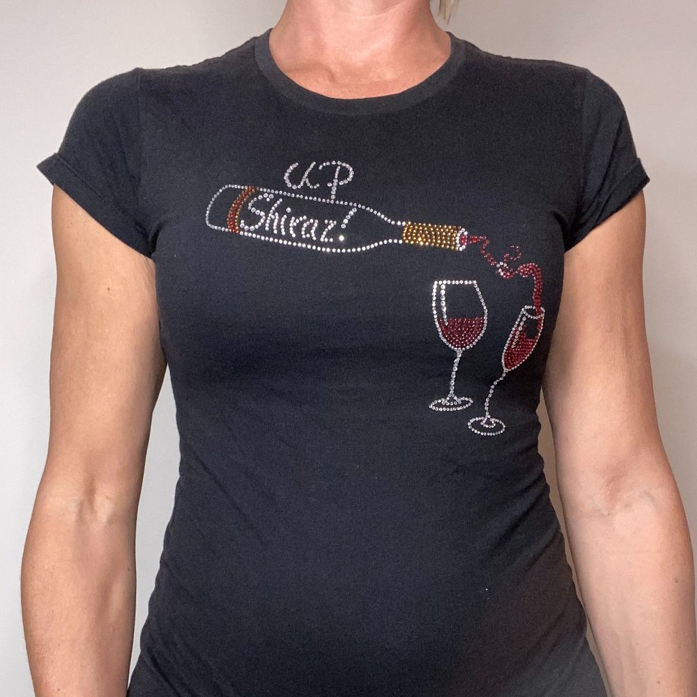 T-Shirt, Black, Shiraz-Up